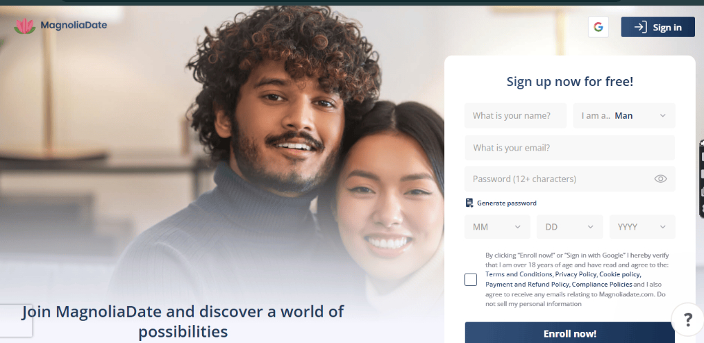 MagnoliaDate.com Platform Preview